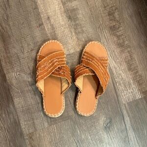 Brand New Stylish Tan Women's Sandals Size 10